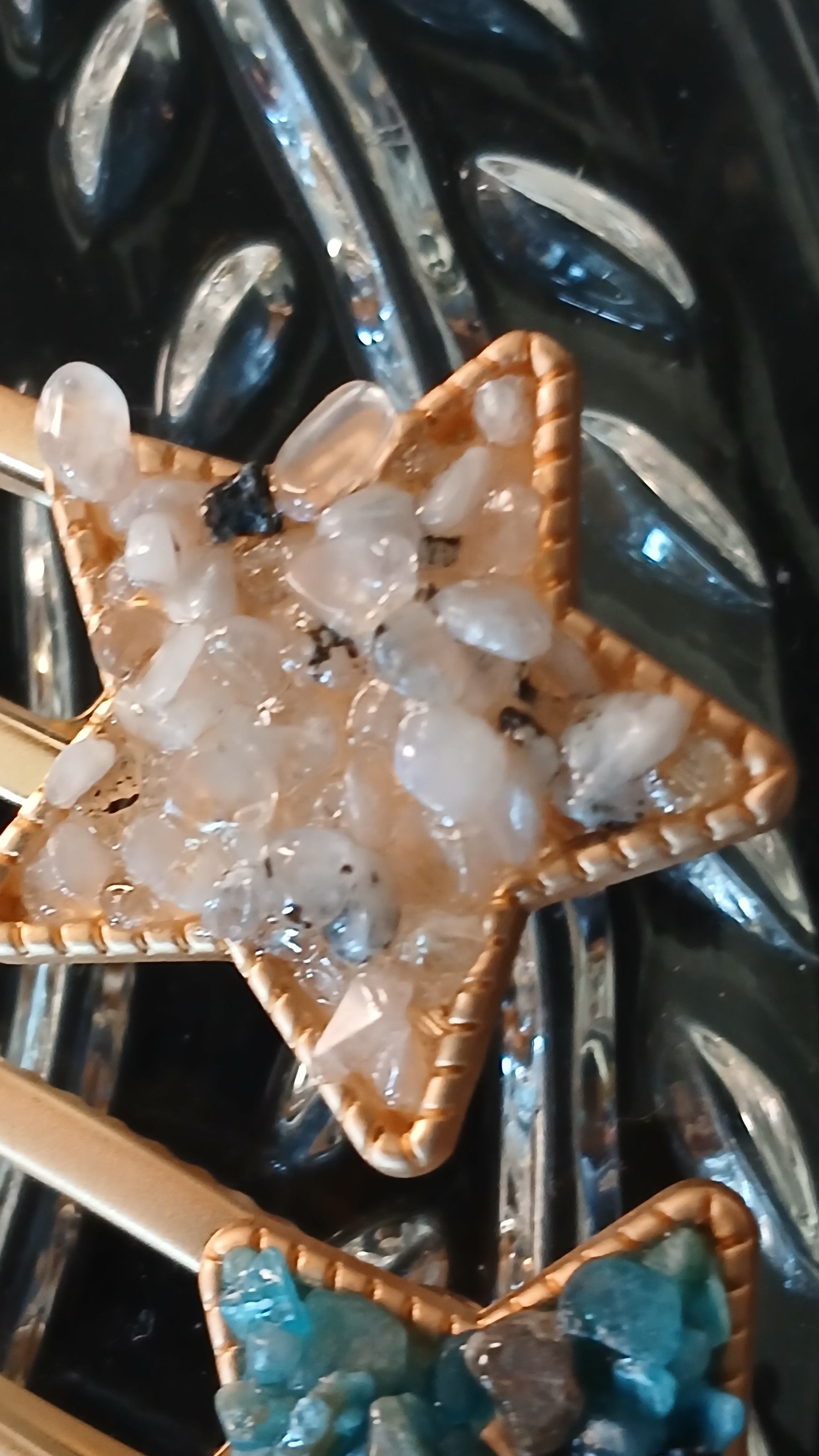 Crystal Chips Star Hair Clip