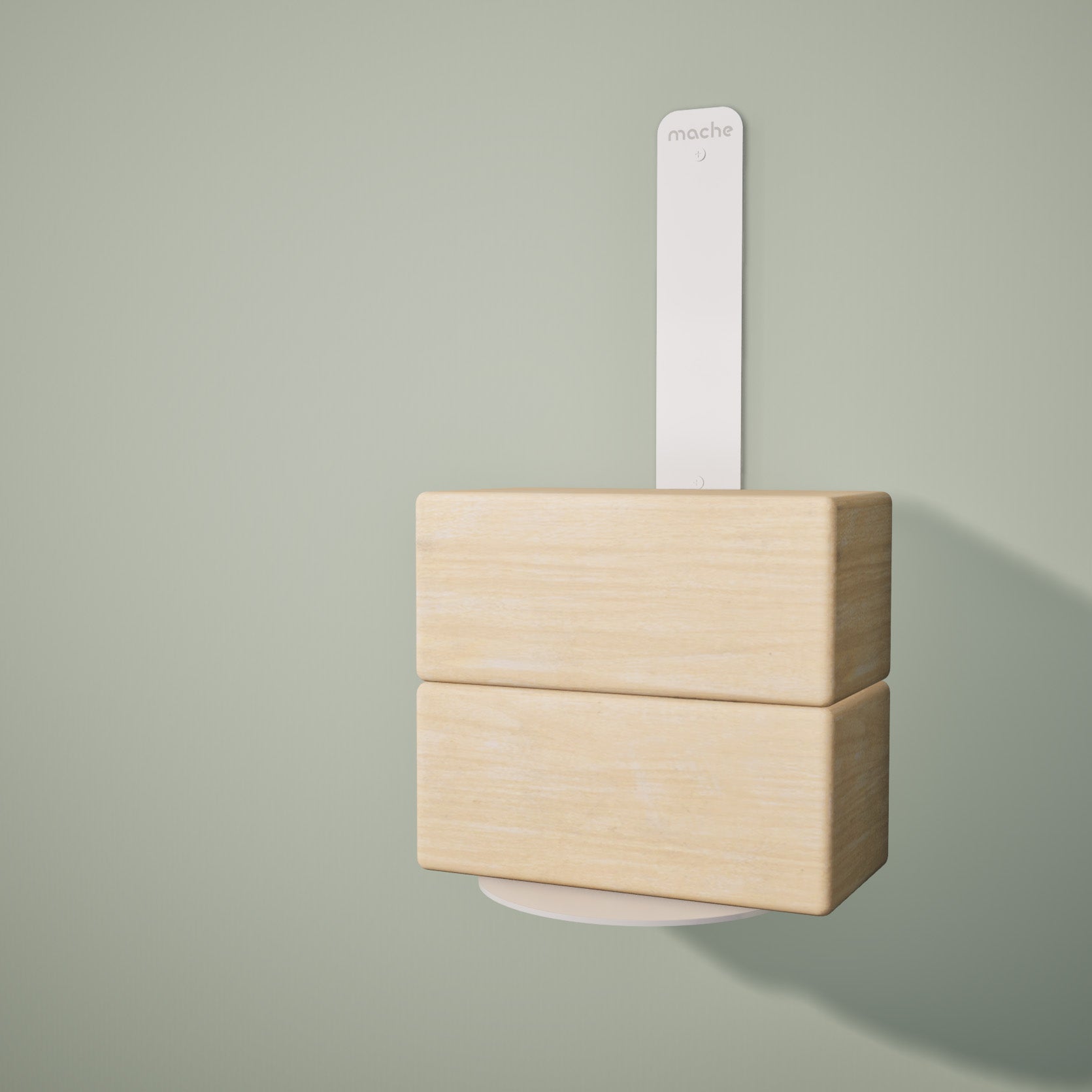 Yoga Block Wall Bracket | White