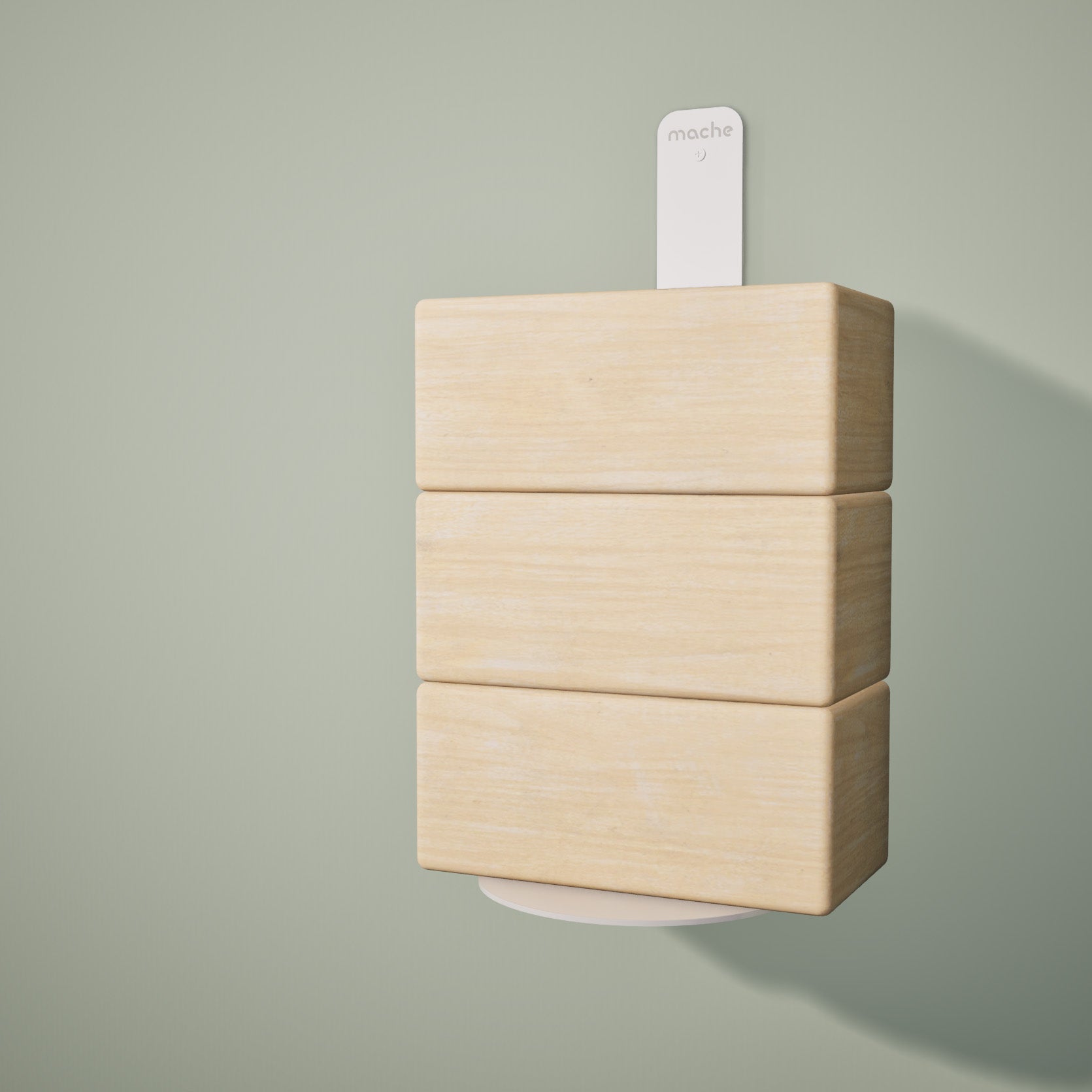 Yoga Block Wall Bracket | White