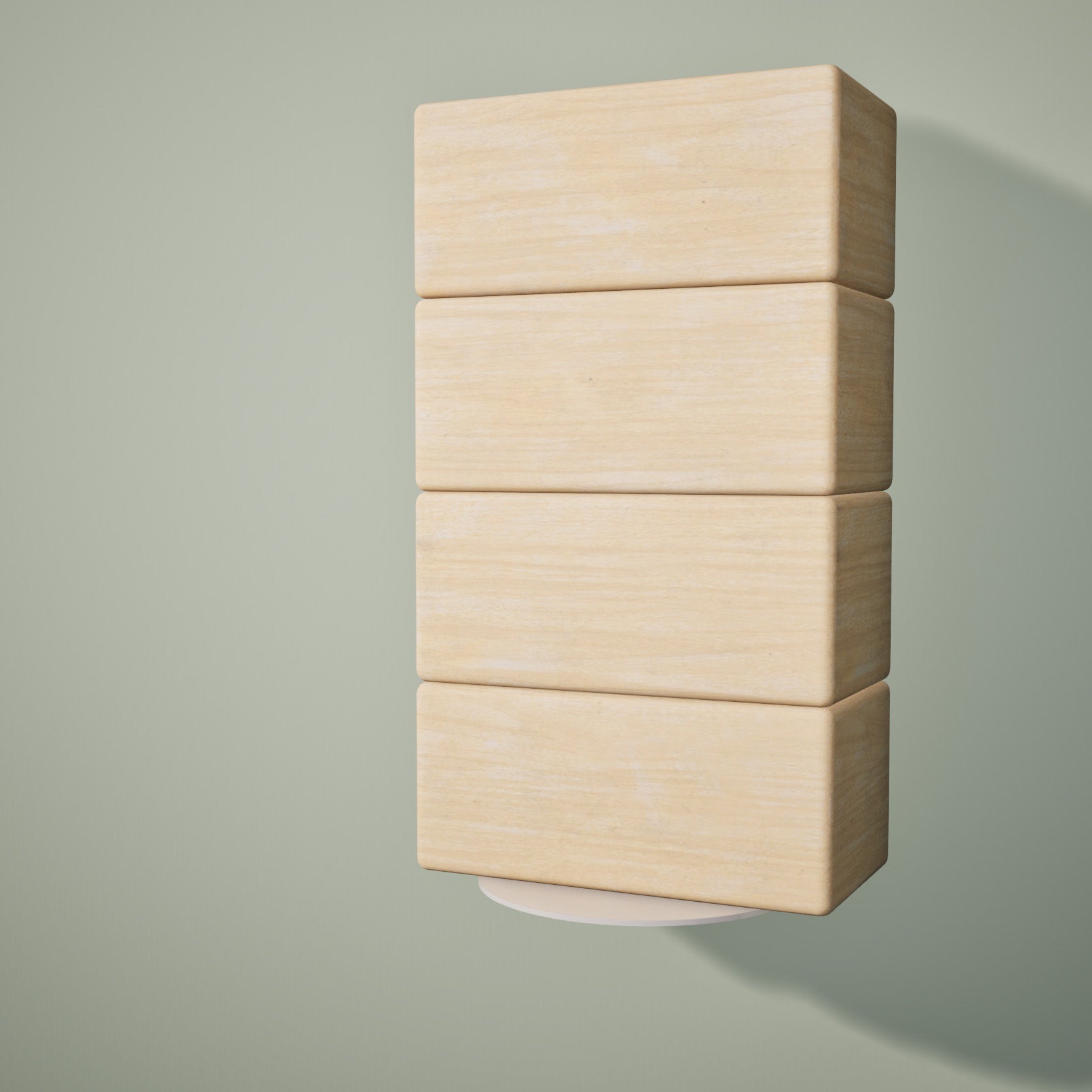 Yoga Block Wall Bracket | White